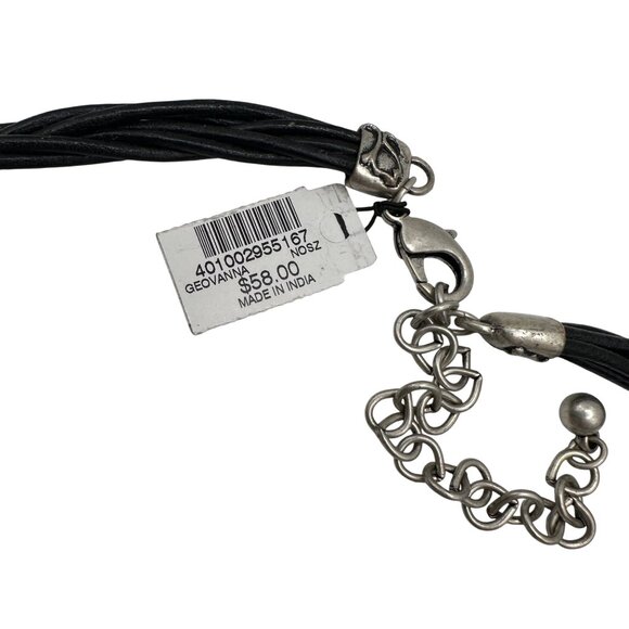 Chico's Necklace NWT Jewlery Statement 19" Adjustable Braided Cord Circles - Picture 5 of 8